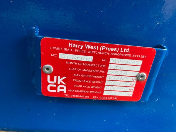 West 10T Grain Trailer - Image 2
